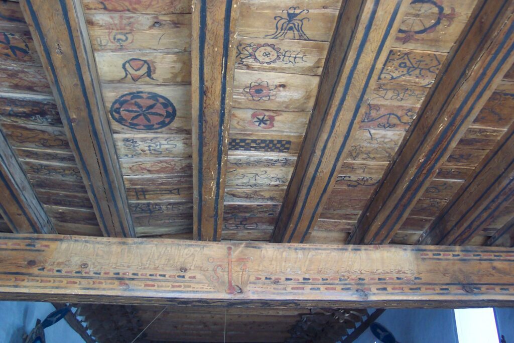 Decorated church ceiling