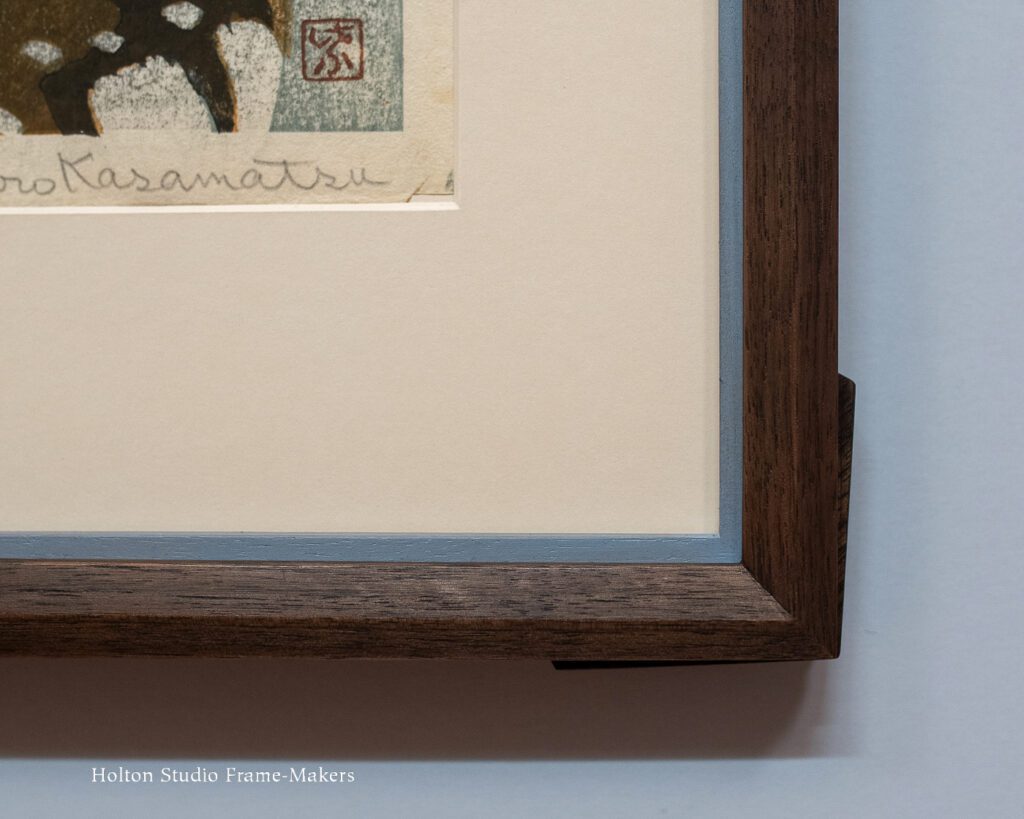 Detail--Framed Shiro Kasamatsu print